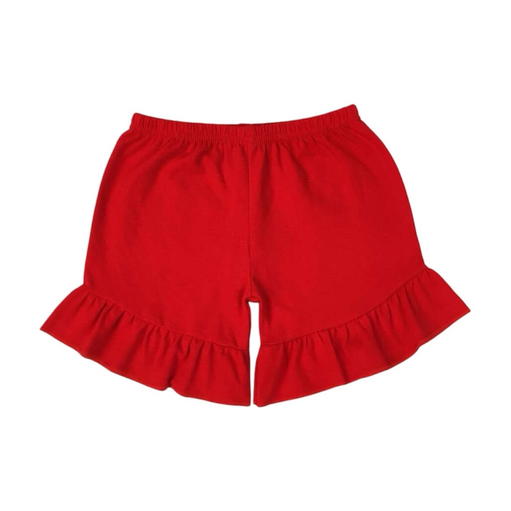 3/$25 Love That Cotton Red Ruffle Shorts